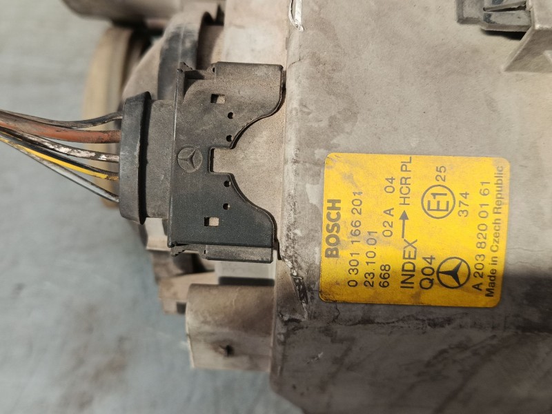 Recambio de faro izquierdo para mercedes-benz clase c (w203) c 220 cdi (203.006) referencia OEM IAM A2038200161 0301166201 