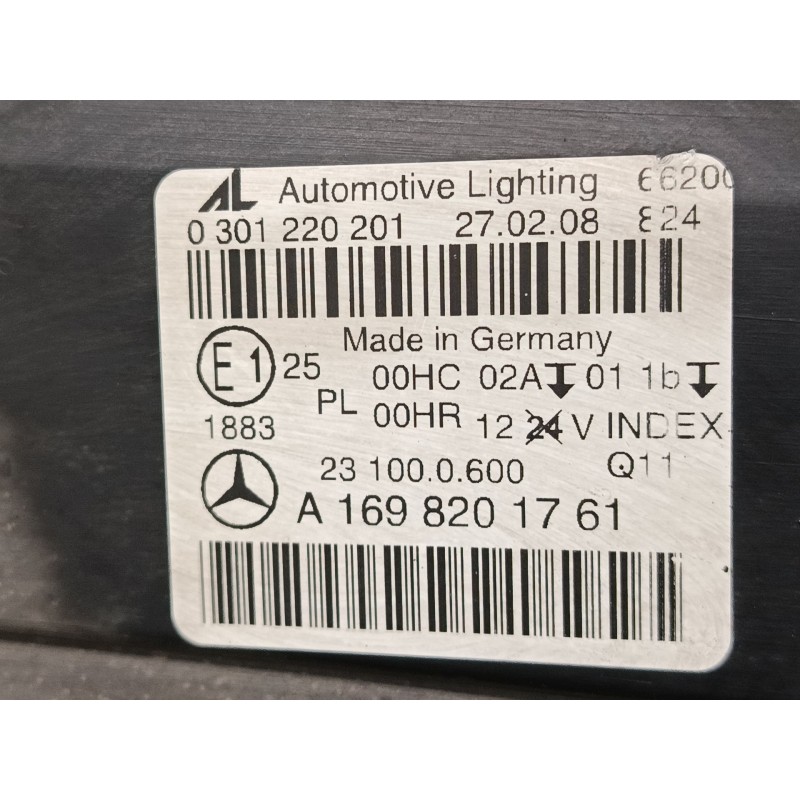 Recambio de faro izquierdo para mercedes-benz clase b sports tourer (w246, w242) b 200 cdi / d (246.208) referencia OEM IAM A169