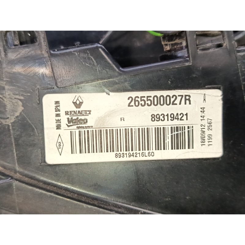 Recambio de piloto trasero porton derecho para renault megane iii grandtour (kz0/1) 1.2 tce (kz2b, kz11) referencia OEM IAM 2655