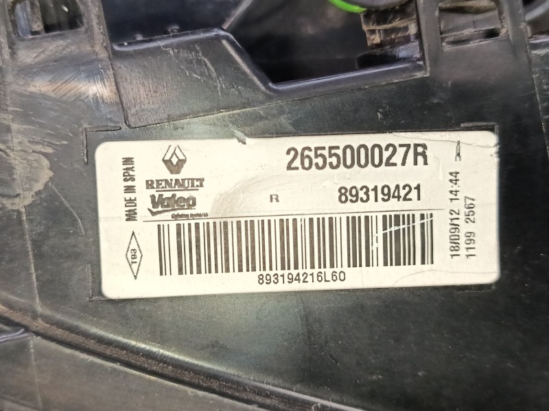 Recambio de piloto trasero porton derecho para renault megane iii grandtour (kz0/1) 1.2 tce (kz2b, kz11) referencia OEM IAM 2655