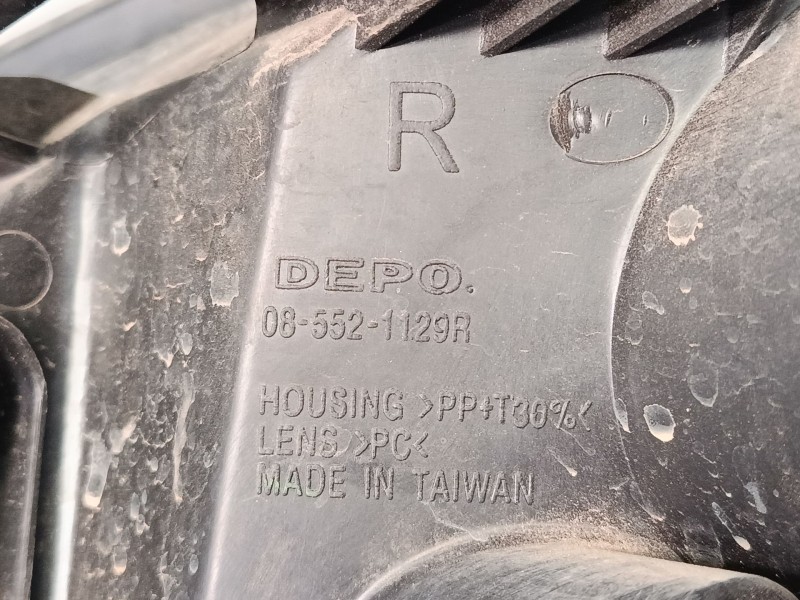 Recambio de faro derecho para citroën berlingo multispace (b9) 1.6 hdi 90 referencia OEM IAM 085521129R  