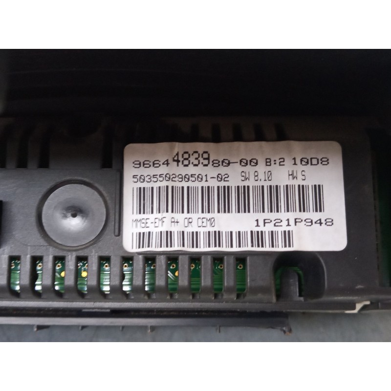 Recambio de pantalla interior reloj para citroën berlingo multispace (b9) 1.6 hdi 90 referencia OEM IAM 9664483980  