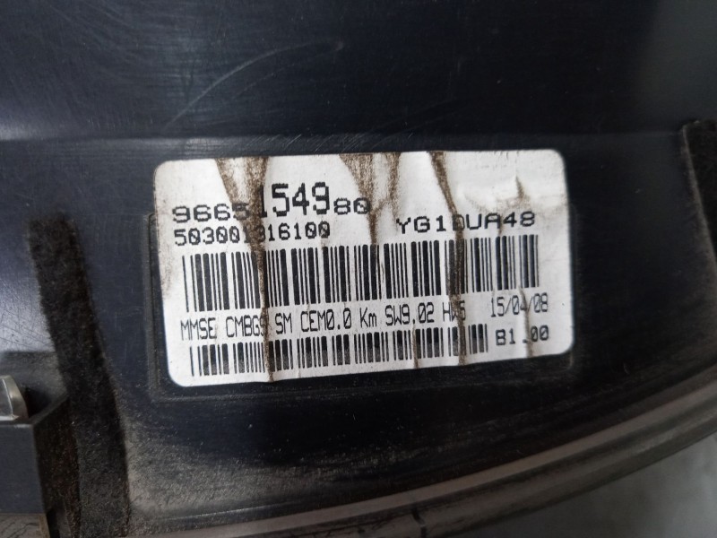 Recambio de cuadro instrumentos para citroën berlingo multispace (b9) 1.6 hdi 90 referencia OEM IAM 9665154980  