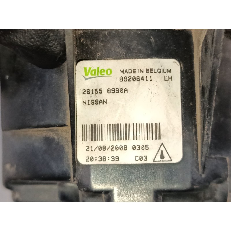 Recambio de faro antiniebla izquierdo para nissan qashqai i (j10, nj10) 2.0 dci a las 4 ruedas referencia OEM IAM 261558990A  