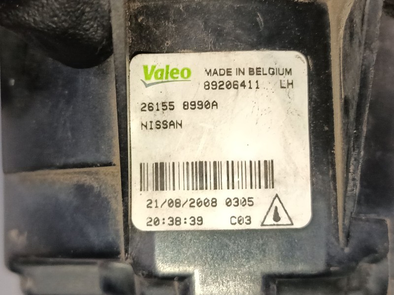 Recambio de faro antiniebla izquierdo para nissan qashqai i (j10, nj10) 2.0 dci a las 4 ruedas referencia OEM IAM 261558990A  