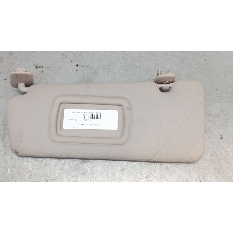 Recambio de parasol izquierdo para renault megane iii hatchback (bz0/1_, b3_) 1.6 16v (bz1b, bz1h) referencia OEM IAM   