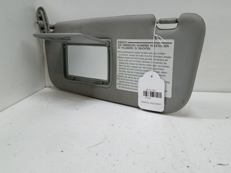 Recambio de parasol izquierdo para hyundai getz (tb) 1.1 referencia OEM IAM   