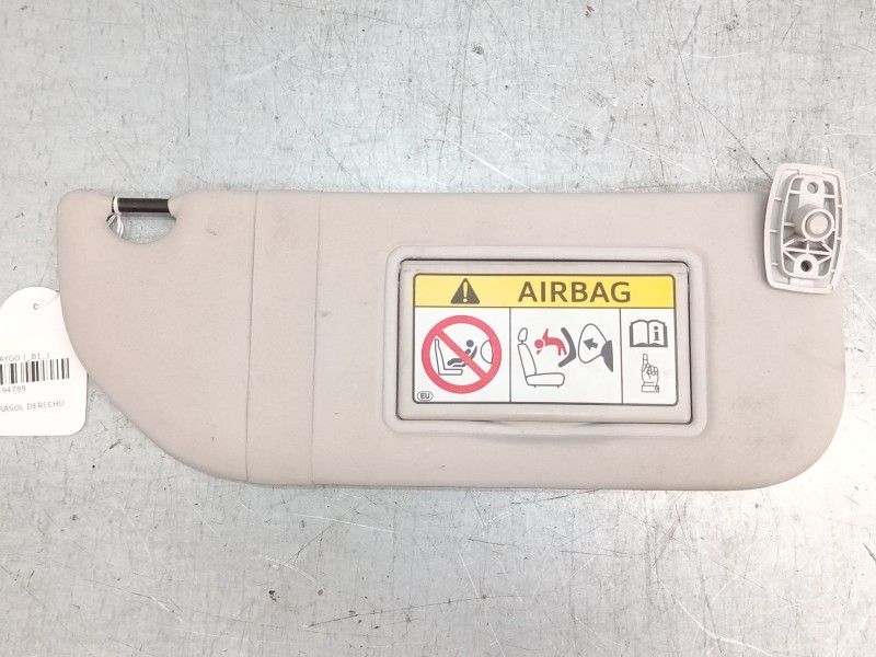 Recambio de parasol derecho para toyota aygo (_b1_) 1.0 (kgb10_) referencia OEM IAM   