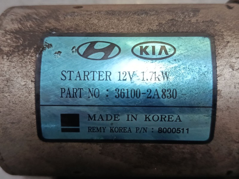 Recambio de motor arranque para hyundai ix35 (lm, el, elh) 1.7 crdi referencia OEM IAM 361002A830 8000511 