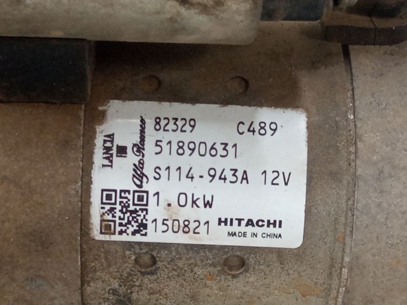 Recambio de motor arranque para fiat 500l (351_, 352_) 1.4 (199lyb1b) referencia OEM IAM 82329C489 51890631 
