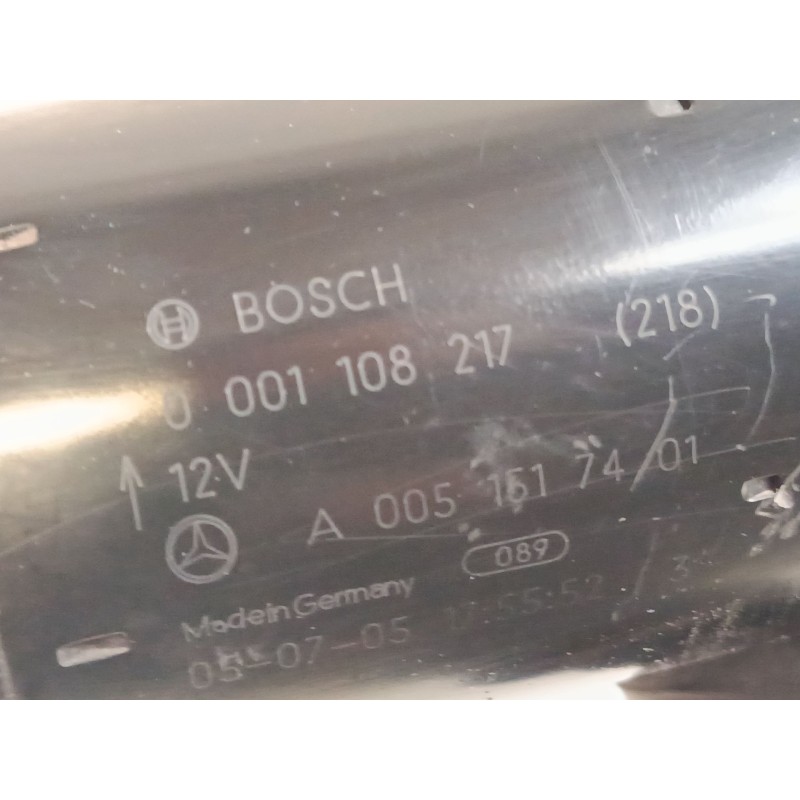 Recambio de motor arranque para mercedes-benz clase a (w169) a 180 cdi (169.007, 169.307) referencia OEM IAM A0051517401  