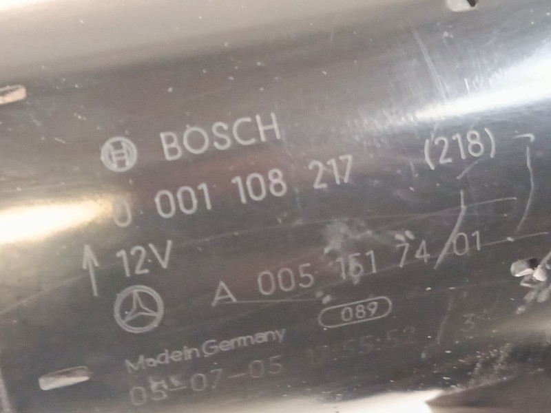 Recambio de motor arranque para mercedes-benz clase a (w169) a 180 cdi (169.007, 169.307) referencia OEM IAM A0051517401  