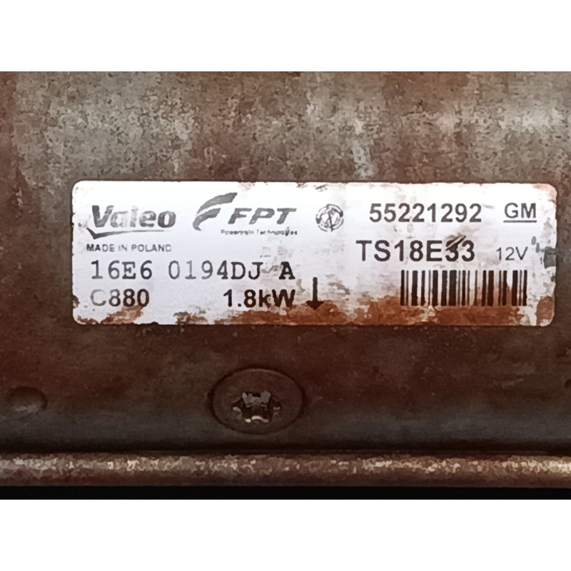 Recambio de motor arranque para opel corsa c (x01) 1.3 cdti (f08, f68) referencia OEM IAM 55221292  