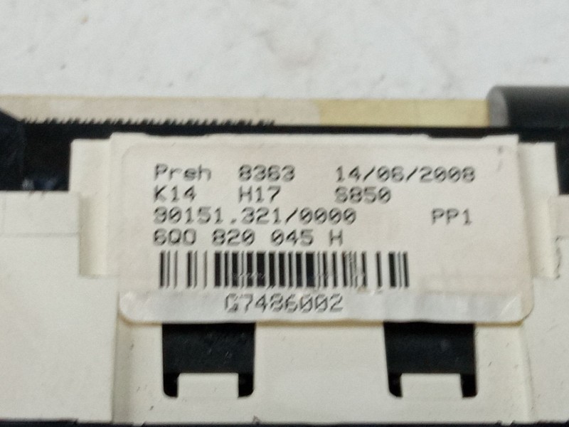 Recambio de mando calefaccion / a/a para volkswagen polo iv (9n_, 9a_) 1.4 tdi referencia OEM IAM 6Q0820045H  