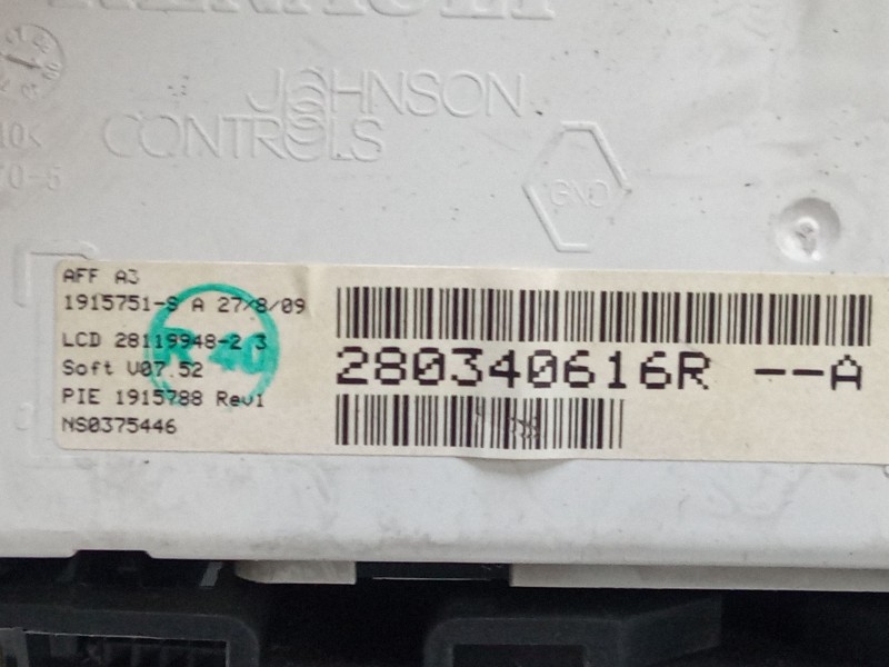 Recambio de pantalla interior reloj para renault megane iii hatchback (bz0/1_, b3_) 1.6 16v (bz1b, bz1h) referencia OEM IAM 2803