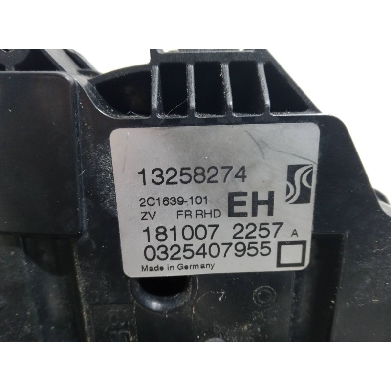 Recambio de cerradura puerta delantera derecha para opel corsa d (s07) 1.2 (l08, l68) referencia OEM IAM 13258274  