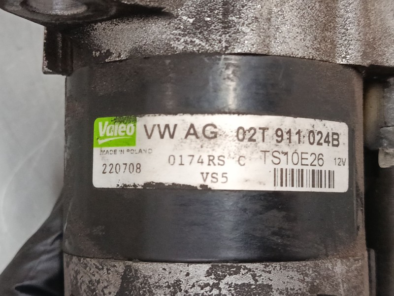 Recambio de motor arranque para seat ibiza iv sc (6j1, 6p5) 1.4 referencia OEM IAM 02T911024B TS10E26  