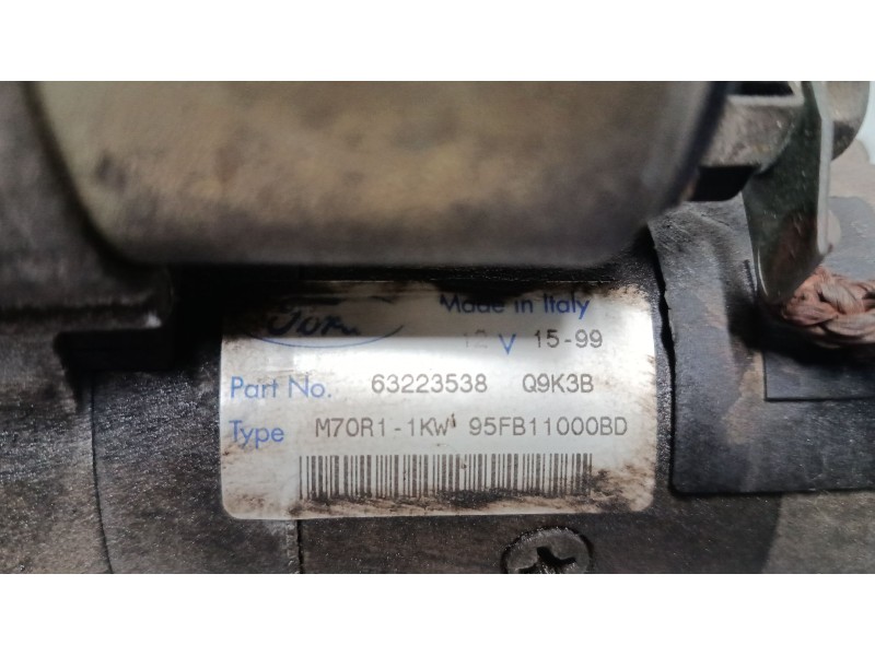 Recambio de motor arranque para ford fiesta iv (ja_, jb_) 1.3 i referencia OEM IAM 63223538  