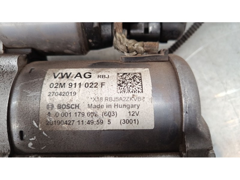 Recambio de motor arranque para seat ibiza v (kj1, kjg) 1.0 mpi referencia OEM IAM 02M911022F  