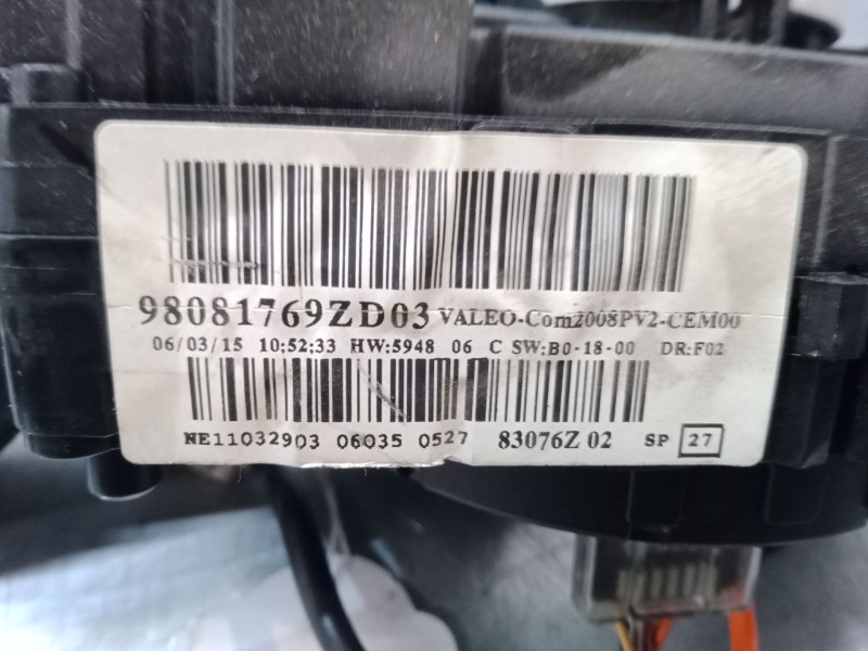 Recambio de mando luces para peugeot 208 i (ca_, cc_) 1.2 vti 82 referencia OEM IAM 98081769ZD03  