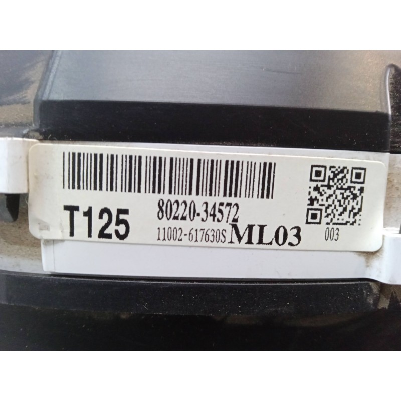 Recambio de cuadro instrumentos para ssangyong korando (ck) 2.0 e-xdi referencia OEM IAM 80220-34572  11002-617630S