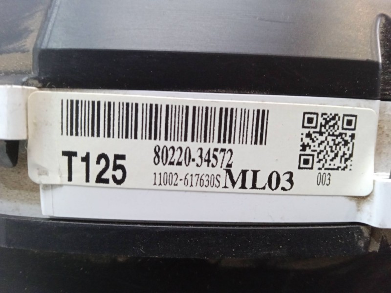 Recambio de cuadro instrumentos para ssangyong korando (ck) 2.0 e-xdi referencia OEM IAM 80220-34572  11002-617630S
