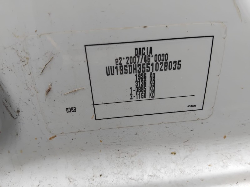 dacia dokker furgoneta/monovolumen del año 2014