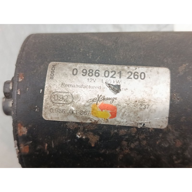 Recambio de motor arranque para mercedes-benz clase a (w169) a 180 cdi (169.007, 169.307) referencia OEM IAM 0986021260  