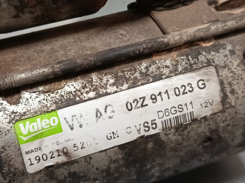 Recambio de motor arranque para seat altea xl (5p5, 5p8) 1.4 tsi referencia OEM IAM 02Z911023G  