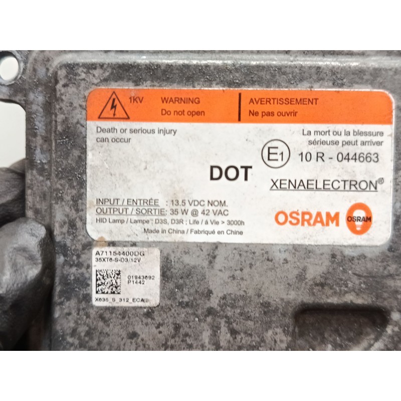 Recambio de centralita faros xenon para hyundai ix35 (lm, el, elh) 2.0 crdi referencia OEM IAM A71154400DG 35XT6SD3 