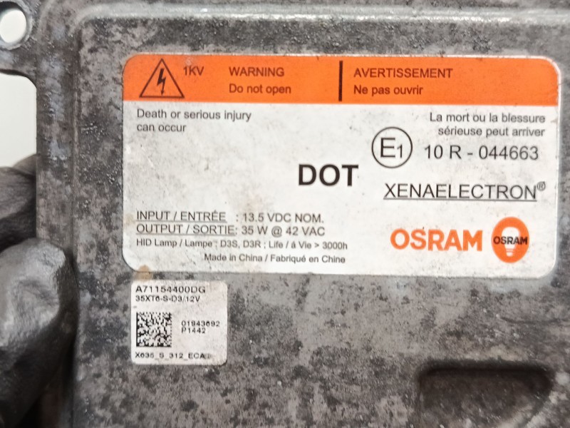 Recambio de centralita faros xenon para hyundai ix35 (lm, el, elh) 2.0 crdi referencia OEM IAM A71154400DG 35XT6SD3 