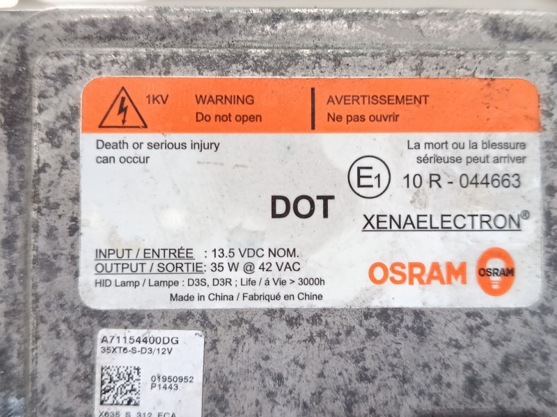 Recambio de centralita faros xenon para hyundai ix35 (lm, el, elh) 2.0 crdi referencia OEM IAM A71154400DG 35XT6SD3 