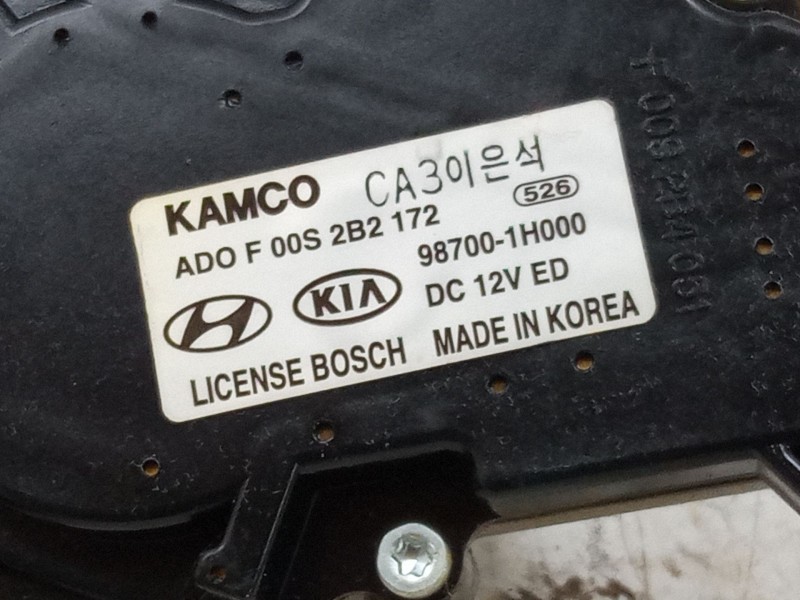 Recambio de motor limpia trasero para kia cee´d hatchback (ed) 1.4 referencia OEM IAM 987001H000  