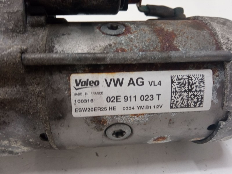 Recambio de motor arranque para skoda yeti (5l) 2.0 tdi referencia OEM IAM 02E911023T  