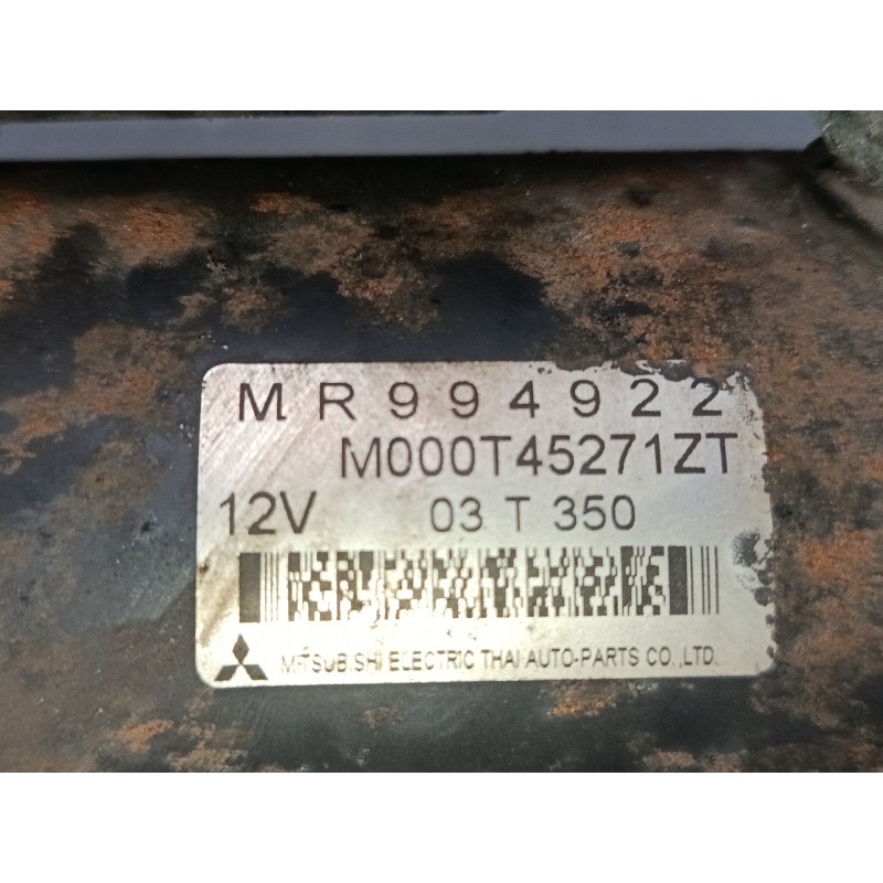 Recambio de motor arranque para smart forfour (454) 1.3 (454.031) referencia OEM IAM MR994922 M000T45271ZT 