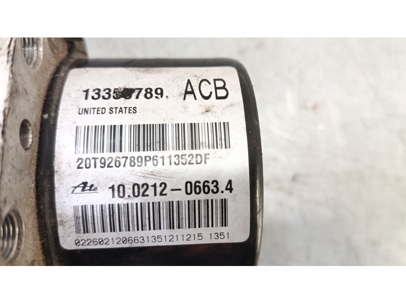 Recambio de abs para opel astra j (p10) 1.4 turbo (68) referencia OEM IAM 13356789 ACB 10021206634 