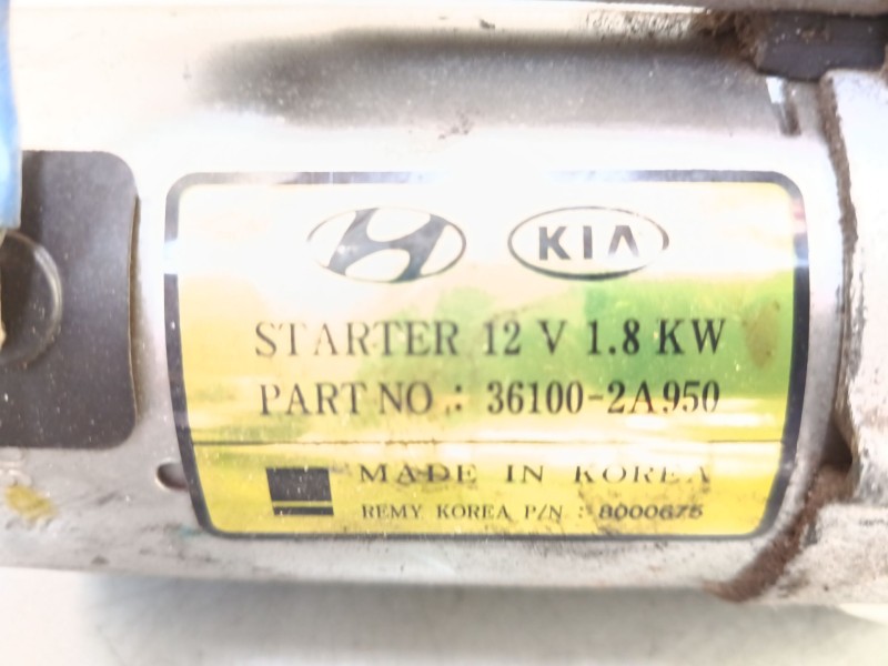 Recambio de motor arranque para hyundai i40 i (vf) 1.7 crdi referencia OEM IAM 361002A950  
