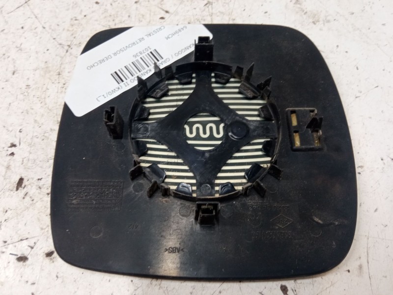 Recambio de cristal retrovisor derecho para renault kangoo / grand kangoo ii (kw0/1_) 1.5 dci 90 (kw05, kw08, kw0g, kw11) refere