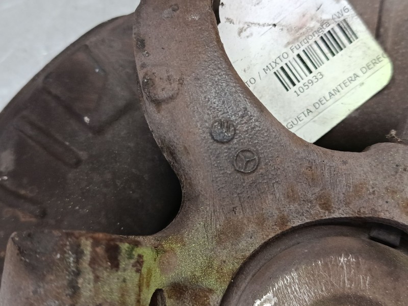 Recambio de mangueta delantera derecha para mercedes-benz vito / mixto furgoneta (w639) 111 cdi (639.601, 639.603, 639.605) refe