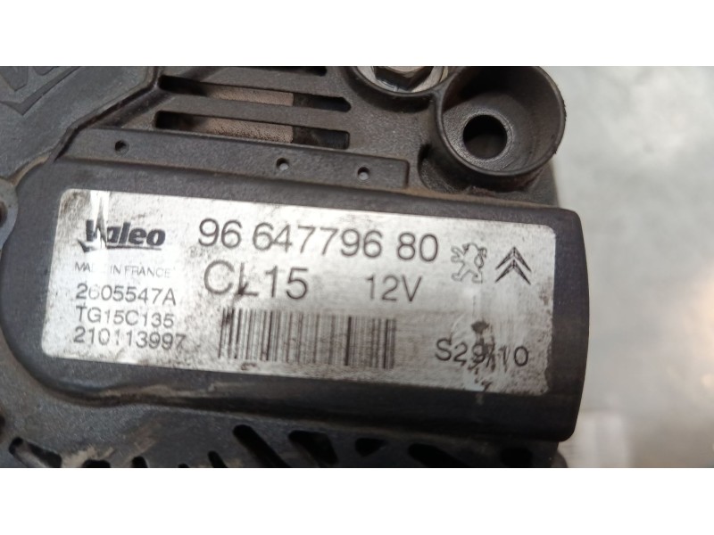 Recambio de alternador para peugeot 3008 i monospace (0u_) 2.0 hdi referencia OEM IAM 9664779680  