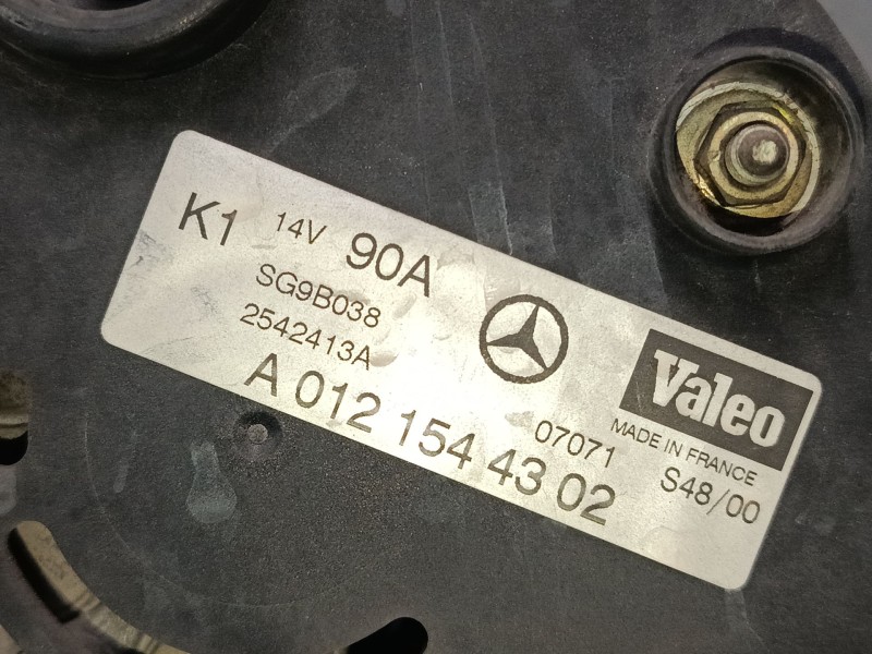Recambio de alternador para mercedes-benz clase a (w168) a 190 (168.032, 168.132) referencia OEM IAM A0121544302  