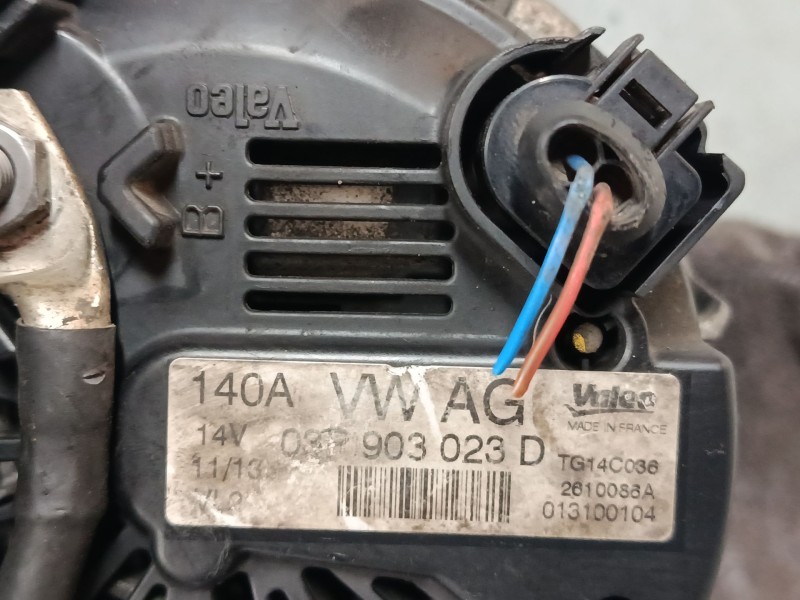 Recambio de alternador para volkswagen polo v (6r1, 6c1) 1.2 tdi referencia OEM IAM 03P903023D  