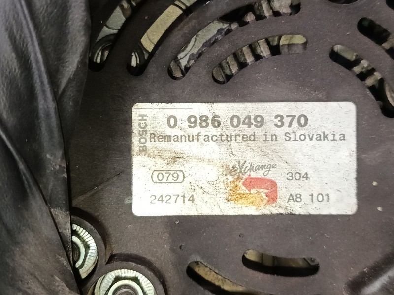 Recambio de alternador para peugeot 206 hatchback (2a/c) 1.4 i referencia OEM IAM 0986049370  