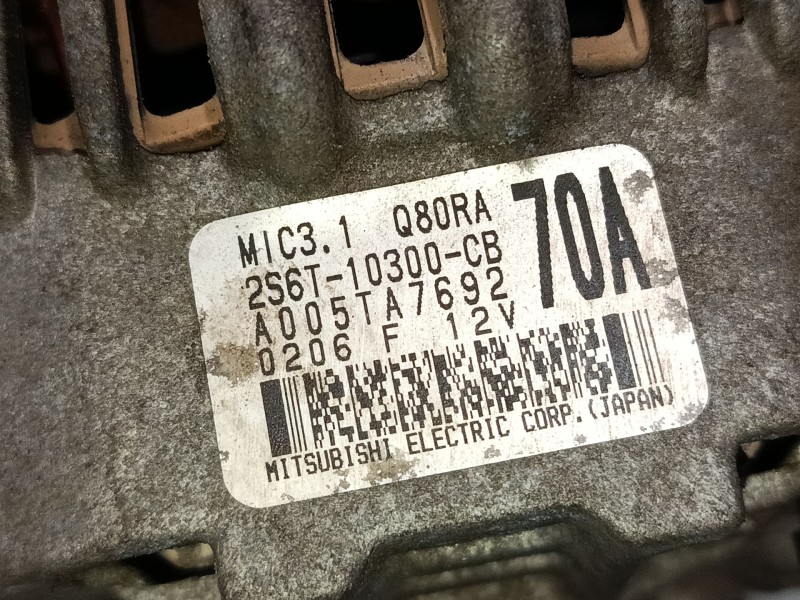 Recambio de alternador para ford fiesta v (jh_, jd_) 1.4 16v referencia OEM IAM A005TA7692 Q80RA 