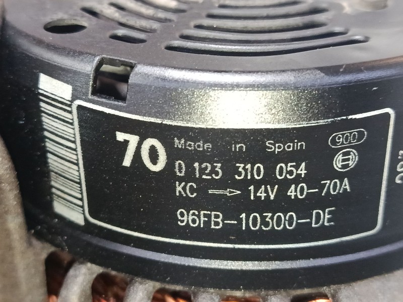 Recambio de alternador para ford ka (rb_) 1.3 i referencia OEM IAM 0123310054  