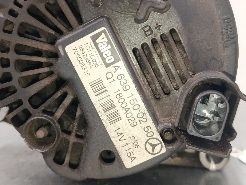 Recambio de alternador para smart forfour (454) 1.5 cdi (454.001) referencia OEM IAM A6391500250  