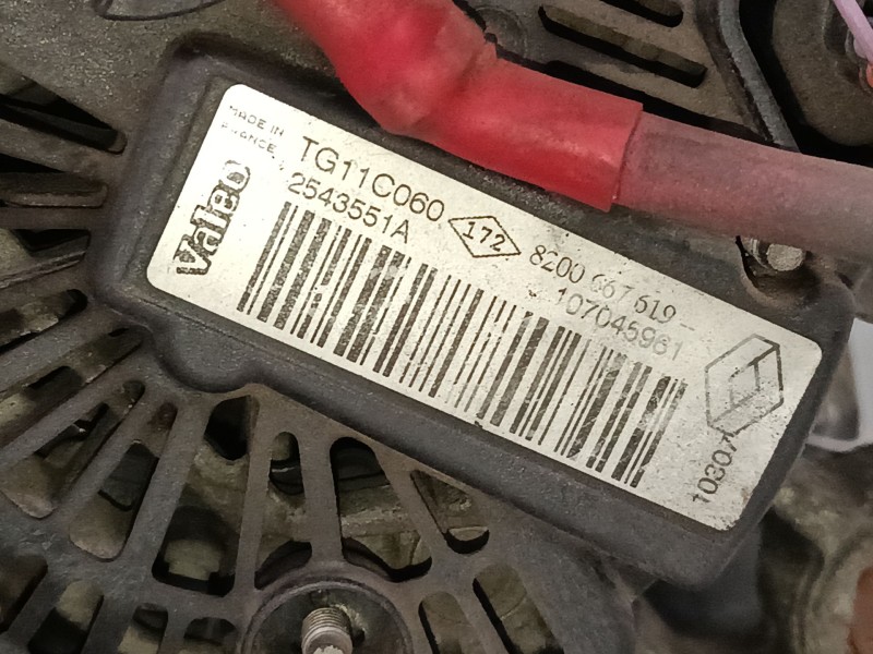 Recambio de alternador para renault scénic ii (jm0/1_) 1.6 16v (jm1r) referencia OEM IAM 8200667619  