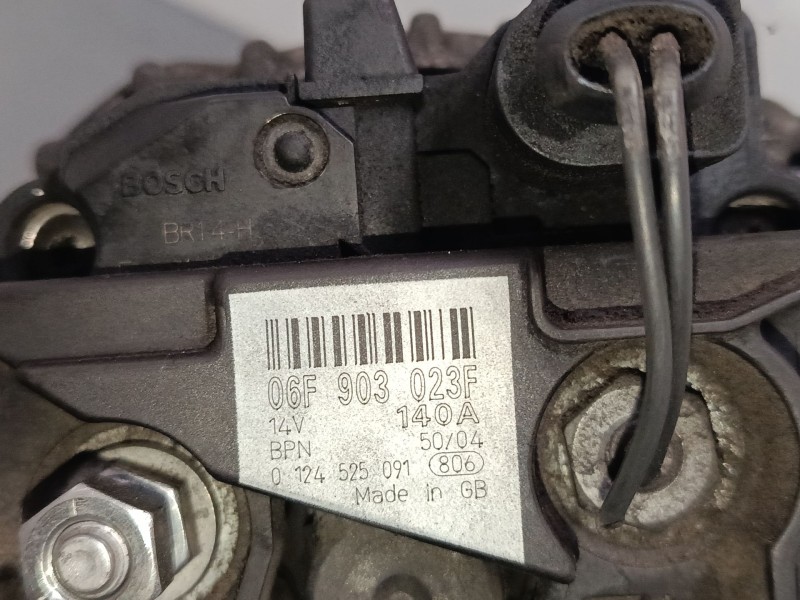 Recambio de alternador para audi a3 sportback (8pa) 2.0 tdi 16v referencia OEM IAM 06F903023F  