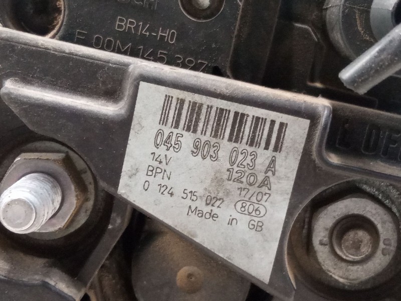 Recambio de alternador para volkswagen polo iv (9n_, 9a_) 1.4 tdi referencia OEM IAM 045903023A  