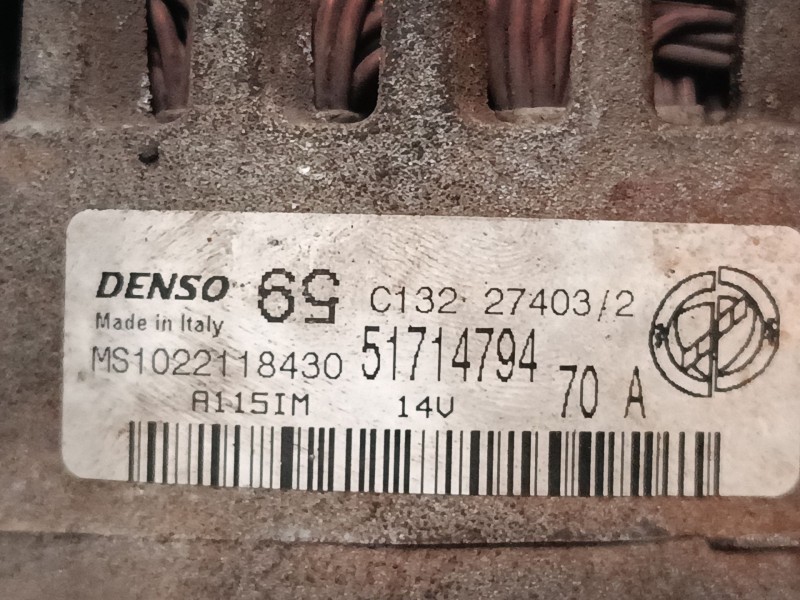 Recambio de alternador para fiat panda / panda classic (169_) 1.2 (169.axb11, 169.axb1a) referencia OEM IAM   